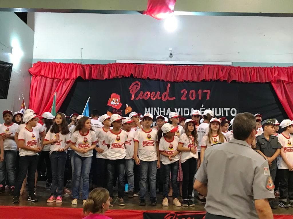 Emoção na noite de formatura do Proerd em Santa Albertina