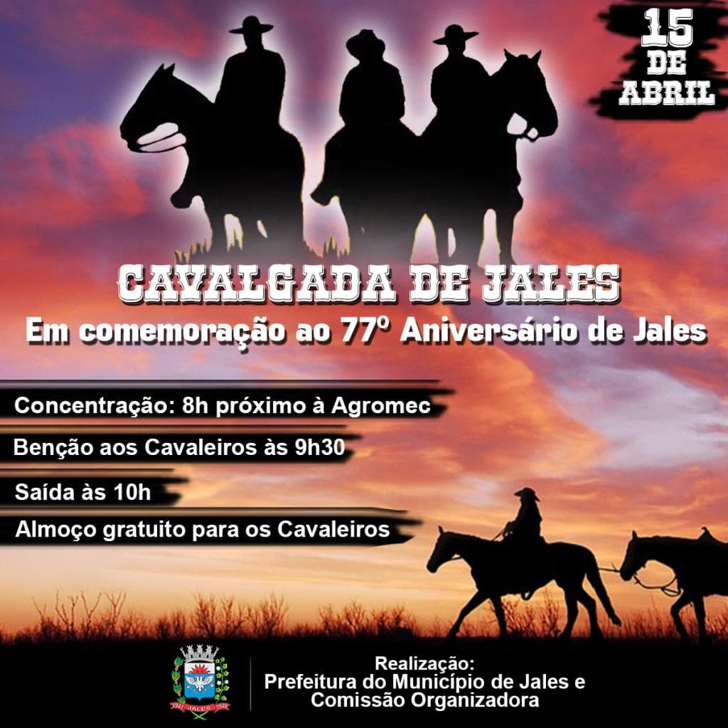 Prefeitura vai realizar Cavalgada para celebrar os 77 Anos de Jales