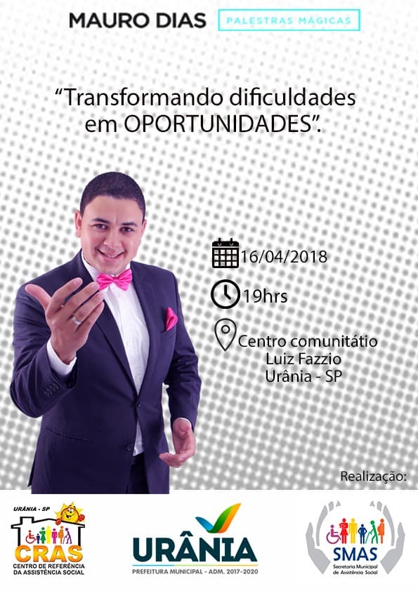 Palestra mágica para os beneficiários de programas sociais de Urânia