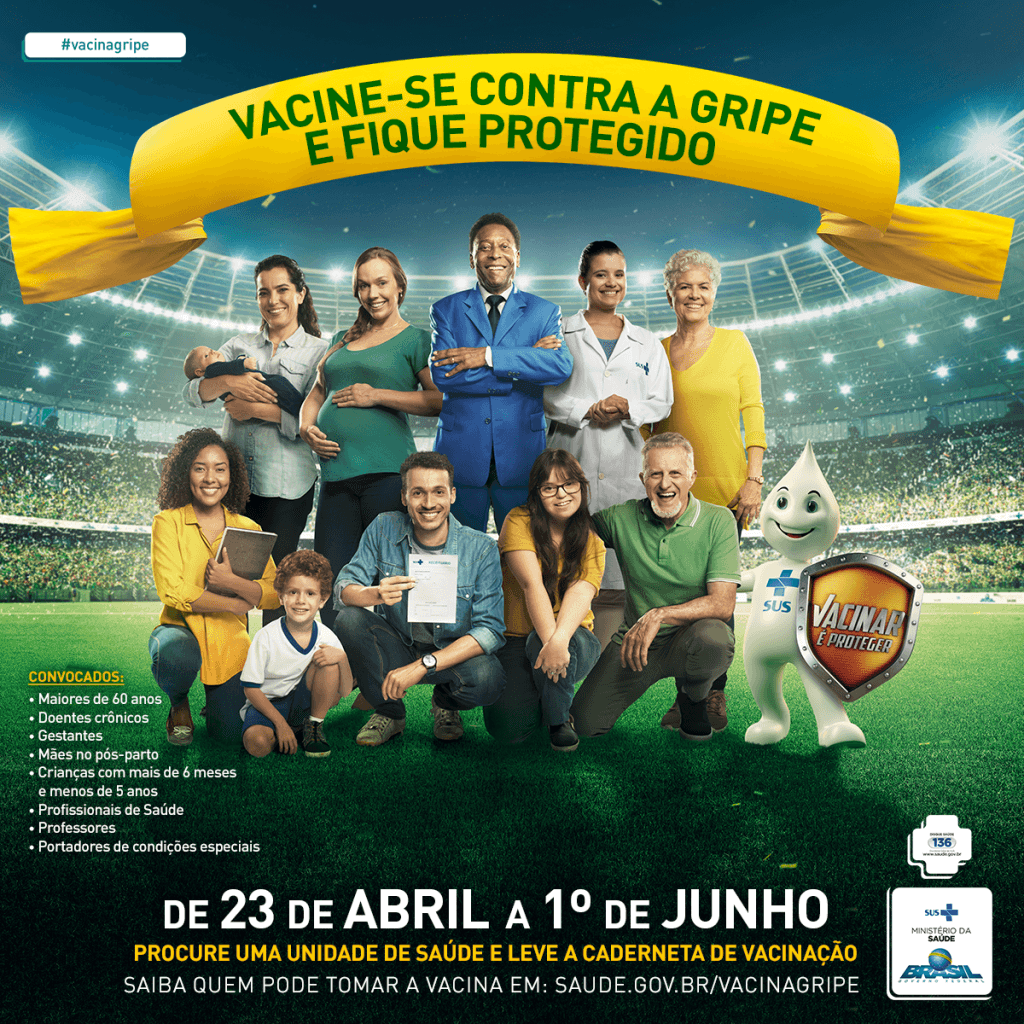 Urânia - Campanha de vacinação contra gripe começa no dia 23 de abril no Centro de Saúde (Postão)