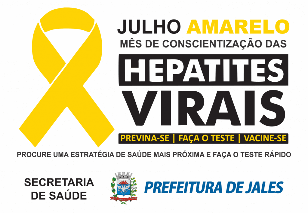 Jales adere a Campanha Julho Amarelo para a prevenção de Hepatites Virais