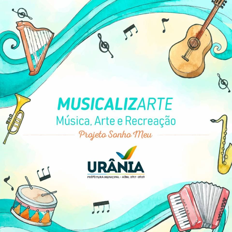Prefeitura Municipal de Urânia cria projeto de musicalização para crianças e adolescentes do município