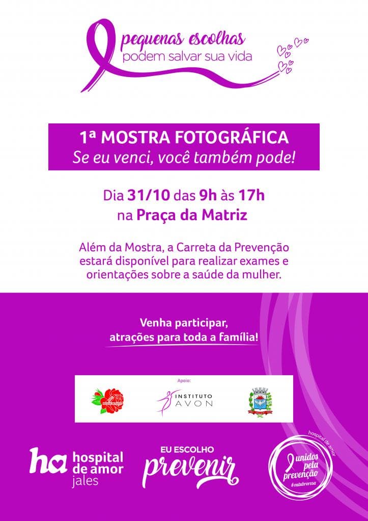 Hospital de Amor Jales promove mostra fotográfica com o tema Outubro Rosa