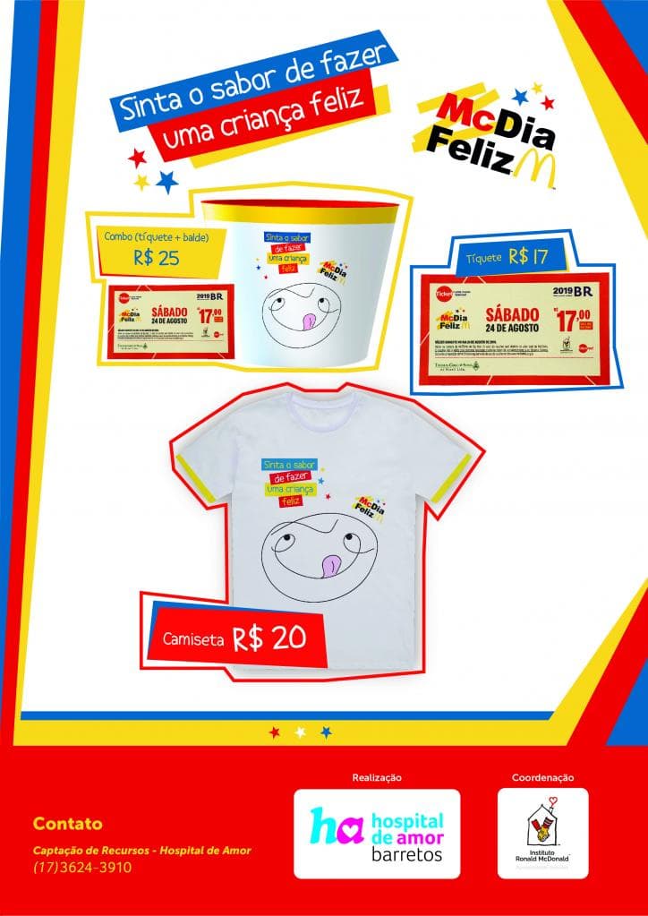 Hospital de Amor Jales disponibiliza produtos do McDia Feliz 2019