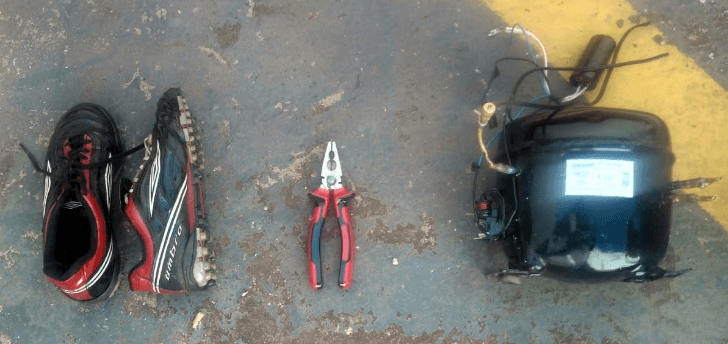 Polícia Militar de Urânia prende homem que furtou motor de geladeira