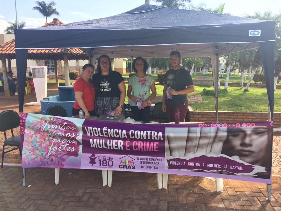 Prefeitura de Turmalina faz ação de conscientização popular sobre violência contra a mulher