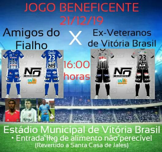 Amigos de Vitória Brasil realizam jogo beneficente em prol à Santa Casa de Jales