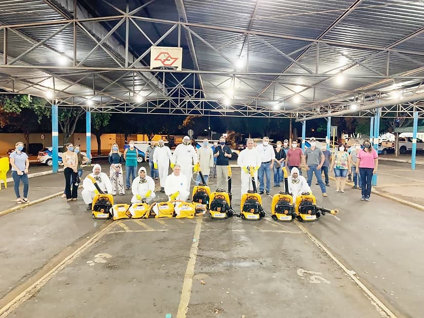 Desinsetizadora Guizzo higieniza solidariamente Comboio Municipal de Jales