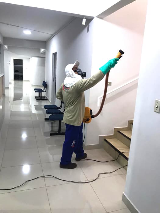 Empresa realiza trabalho voluntário de sanitização nas Unidades de Saúde de Urânia