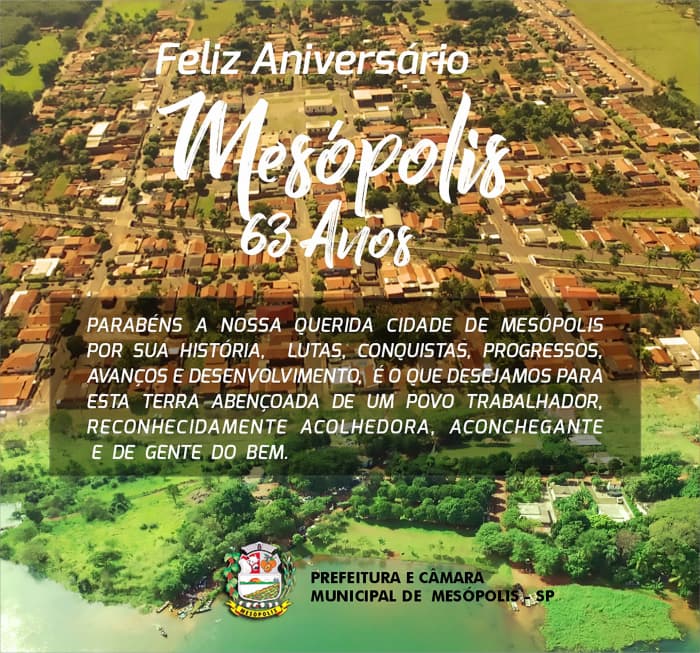 Município de Mesópolis celebra 63 anos