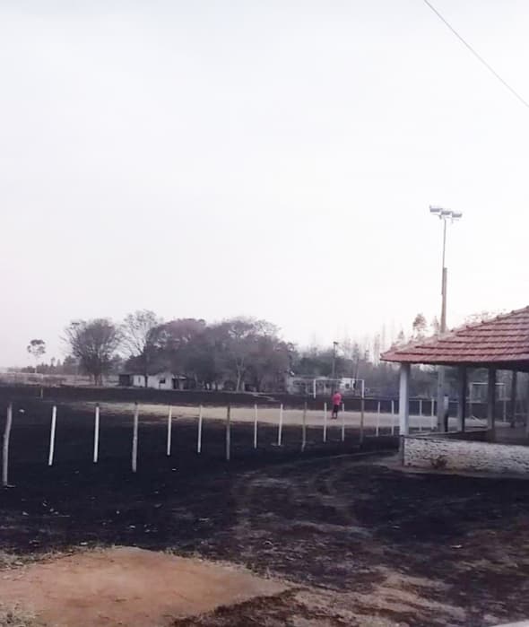 Incêndio atinge o Bairro da Rapadura, zona Rural do município de Pontalinda