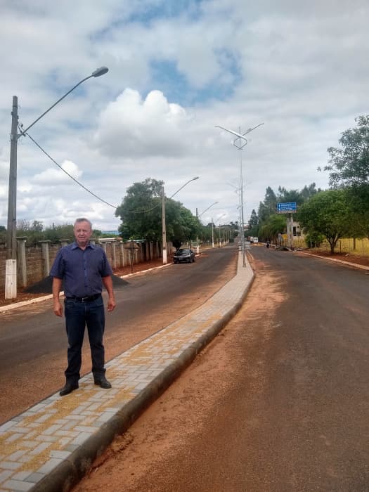 Prefeitura de Pontalinda executa a obra de revitalização da Avenida dos Trabalhadores na entrada da cidade