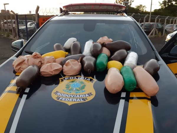Mulher é presa transportando cocaína na BR-153