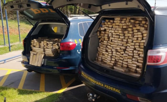 Polícia Rodoviária apreende meia tonelada de maconha na região