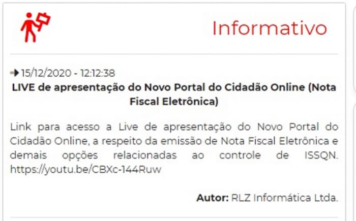 Prefeitura anuncia o lançamento de novo sistema de emissão de nota fiscal eletrônica