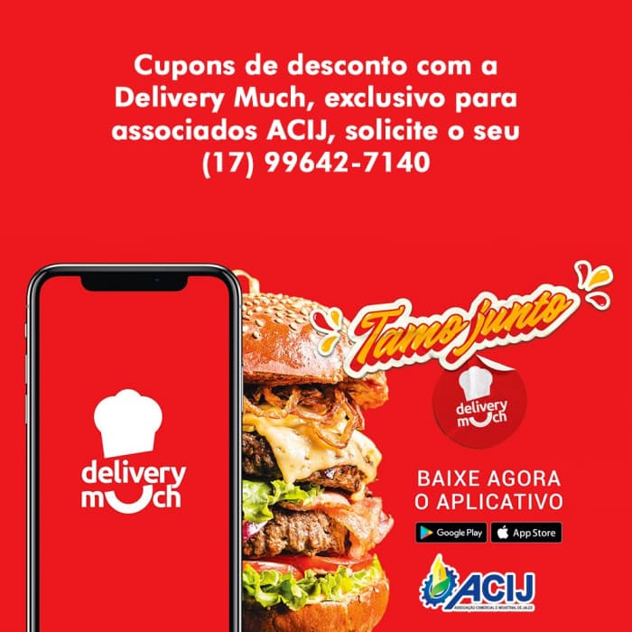 ACIJ lança parceria com a Delivery Much e oferece descontos no app