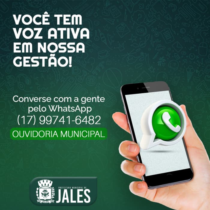 Prefeitura de Jales amplia Ouvidoria e passa a oferecer o serviço pelo WhatsApp