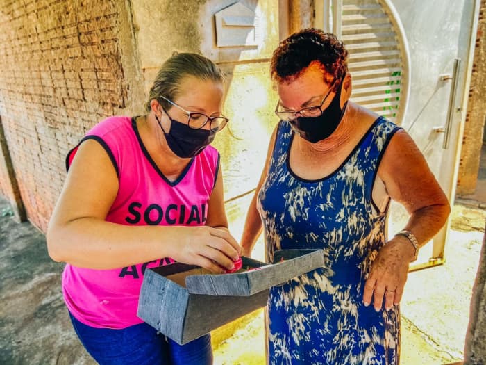 Equipe Social em Ação retoma projeto ‘Bordando Saudades’ com entregas delivery às alunas de Urânia