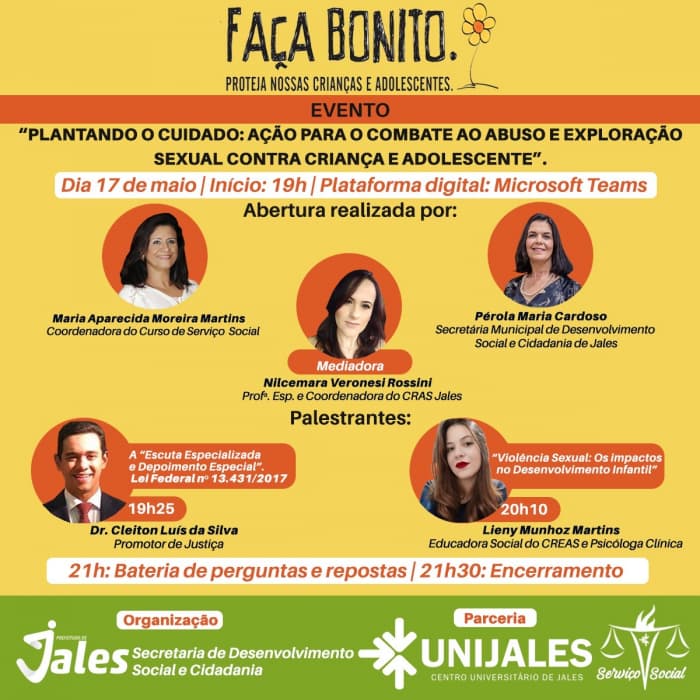 Ação Plantando o Cuidado terá objetivo de combater o abuso e a exploração sexual de crianças e adolescentes