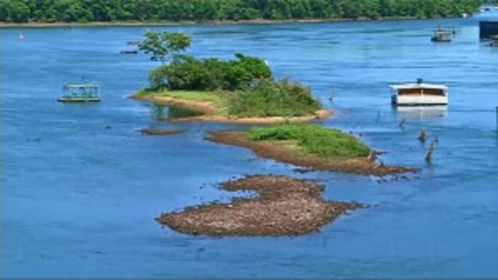 Escassez de chuva atinge reservatório da hidrelétrica de Água Vermelha