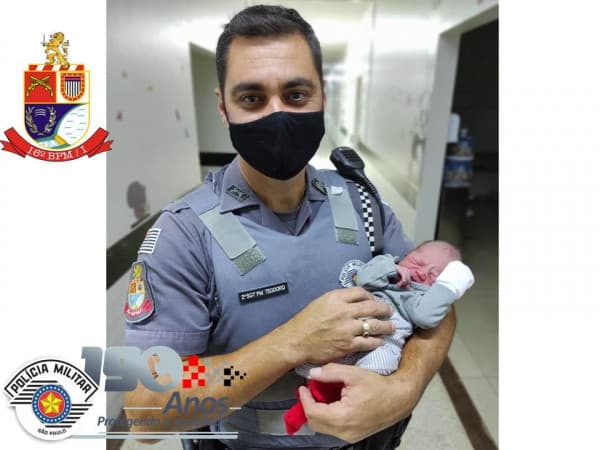 Família reencontra PM que ajudou grávida a chegar à Santa Casa de Fernandópolis