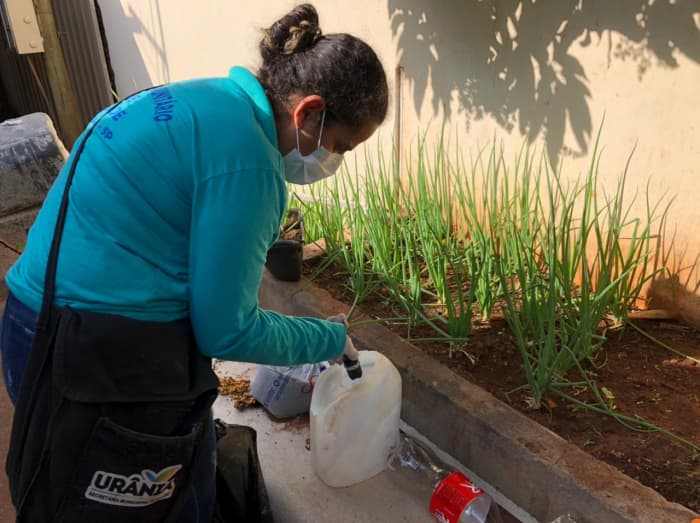 Secretaria de Saúde de Urânia promove ação de combate à dengue em bairros do município