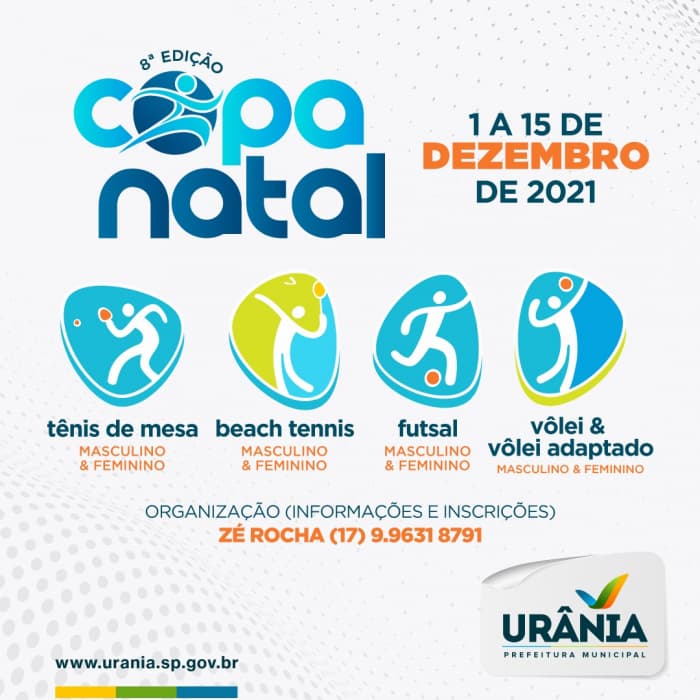 Administração Municipal de Urânia se prepara para a 8ª Copa Natal 2021