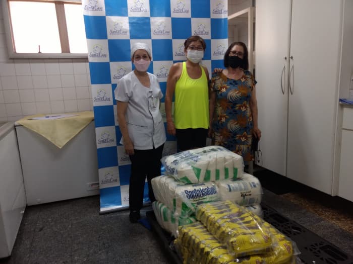 Santa Casa de Jales: Clube da Acácias da Loja Maçônica Marechal Rondon realizam a doação de alimentos