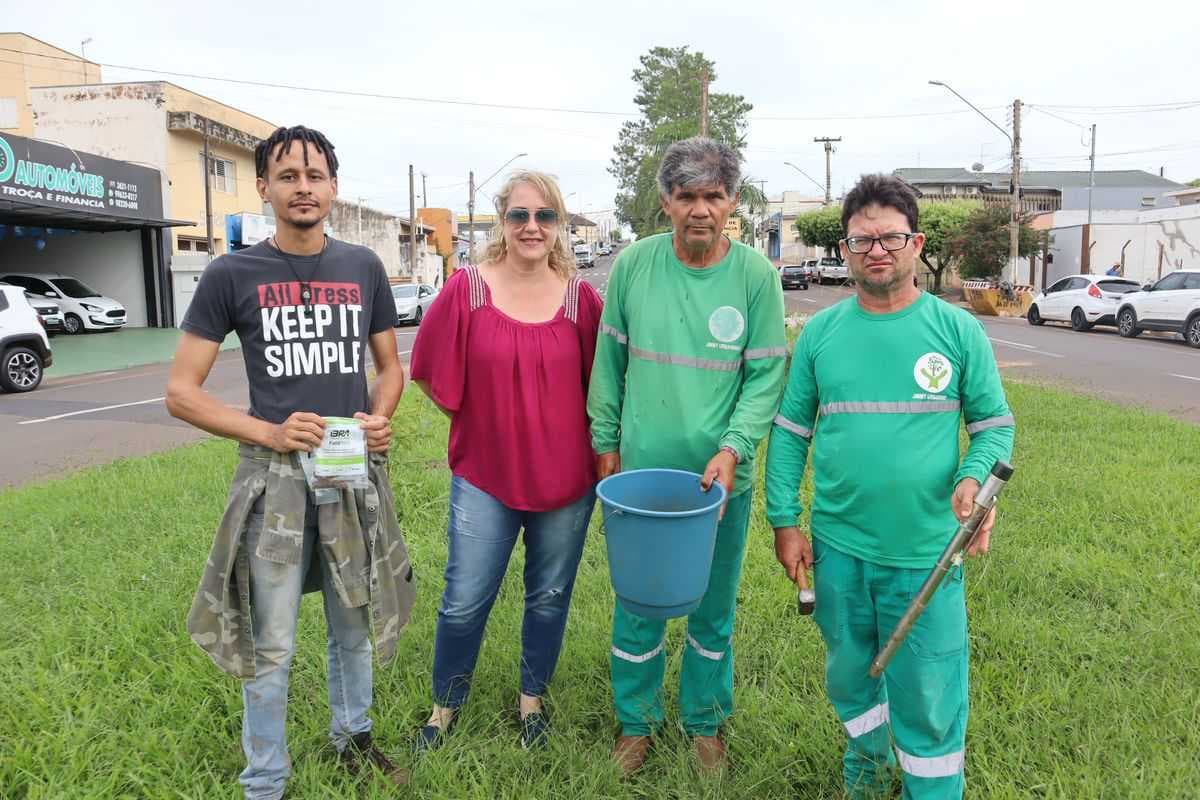 Prefeitura realiza projeto inédito de coleta e análise de amostras de solo em praças e avenidas em parceria com a ETEC