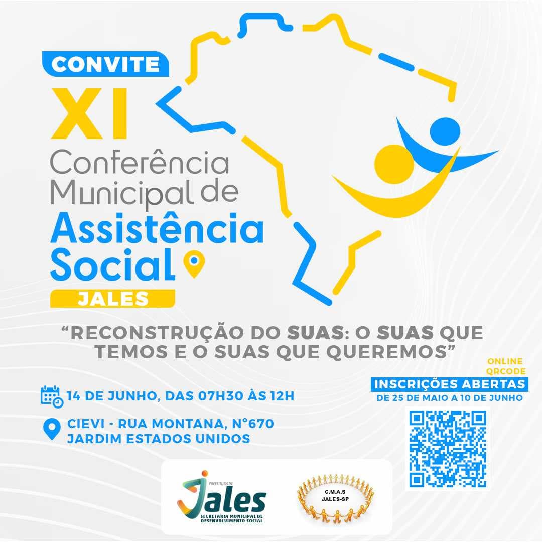 Sistema Único de Assistência Social será tema de Conferência no dia 14 de junho em Jales