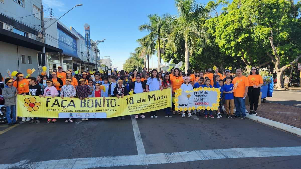 Passeata marca Dia Nacional de Combate ao Abuso e Exploração Sexual de Crianças e Adolescentes em Jales