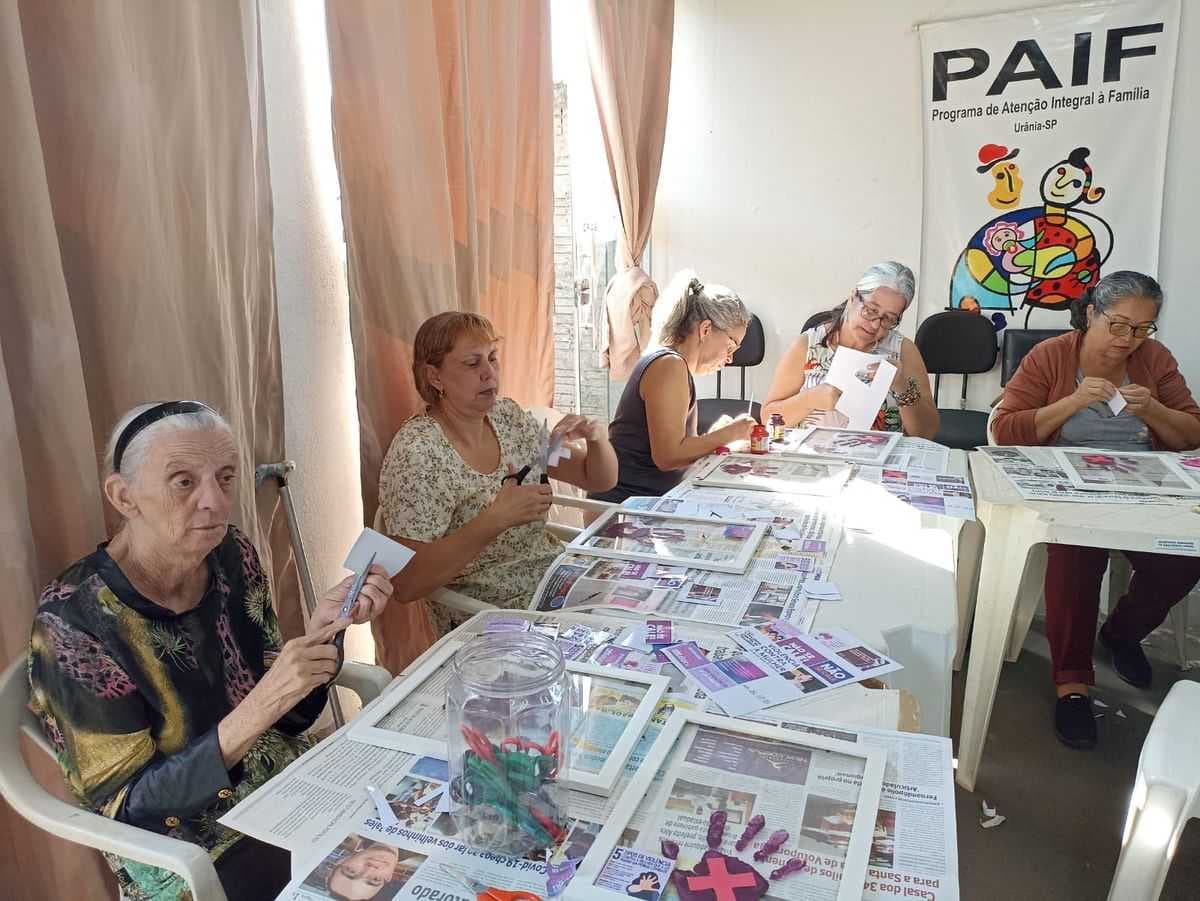 CRAS de Urânia conclui ações alusivas ao Agosto Lilás