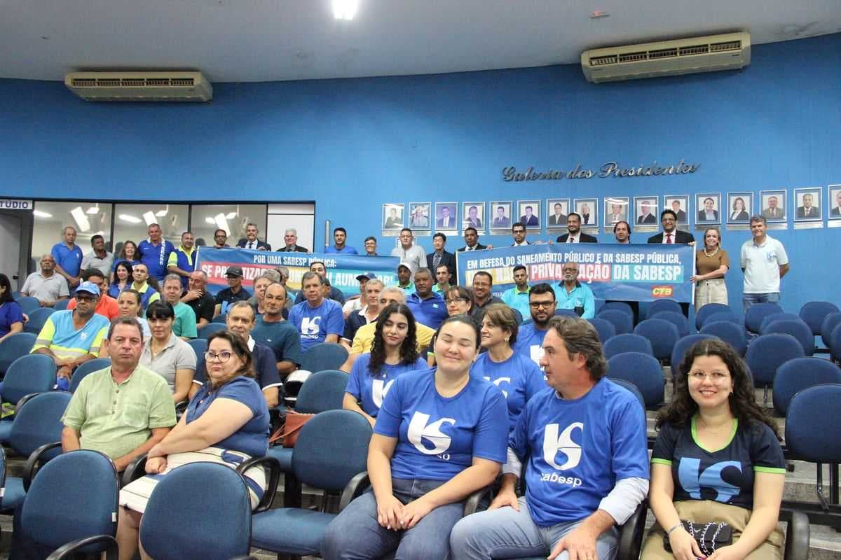 Vereadores de Jales manifestam apoio contra privatização da Sabesp