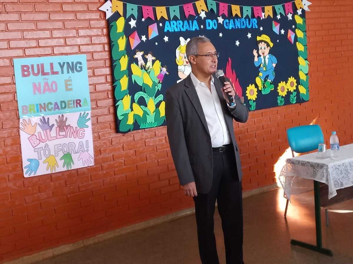 Alunos da E.M. Prof. Alberto Gandur participaram de palestra sobre bullying e cyberbullying