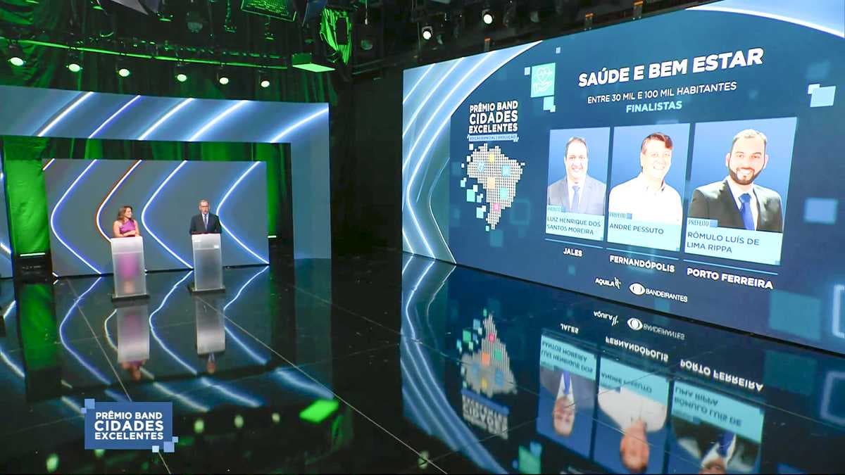Jales ficou entre as três melhores cidades do estado categoria saúde e bem-estar do prêmio Band Cidades Excelentes